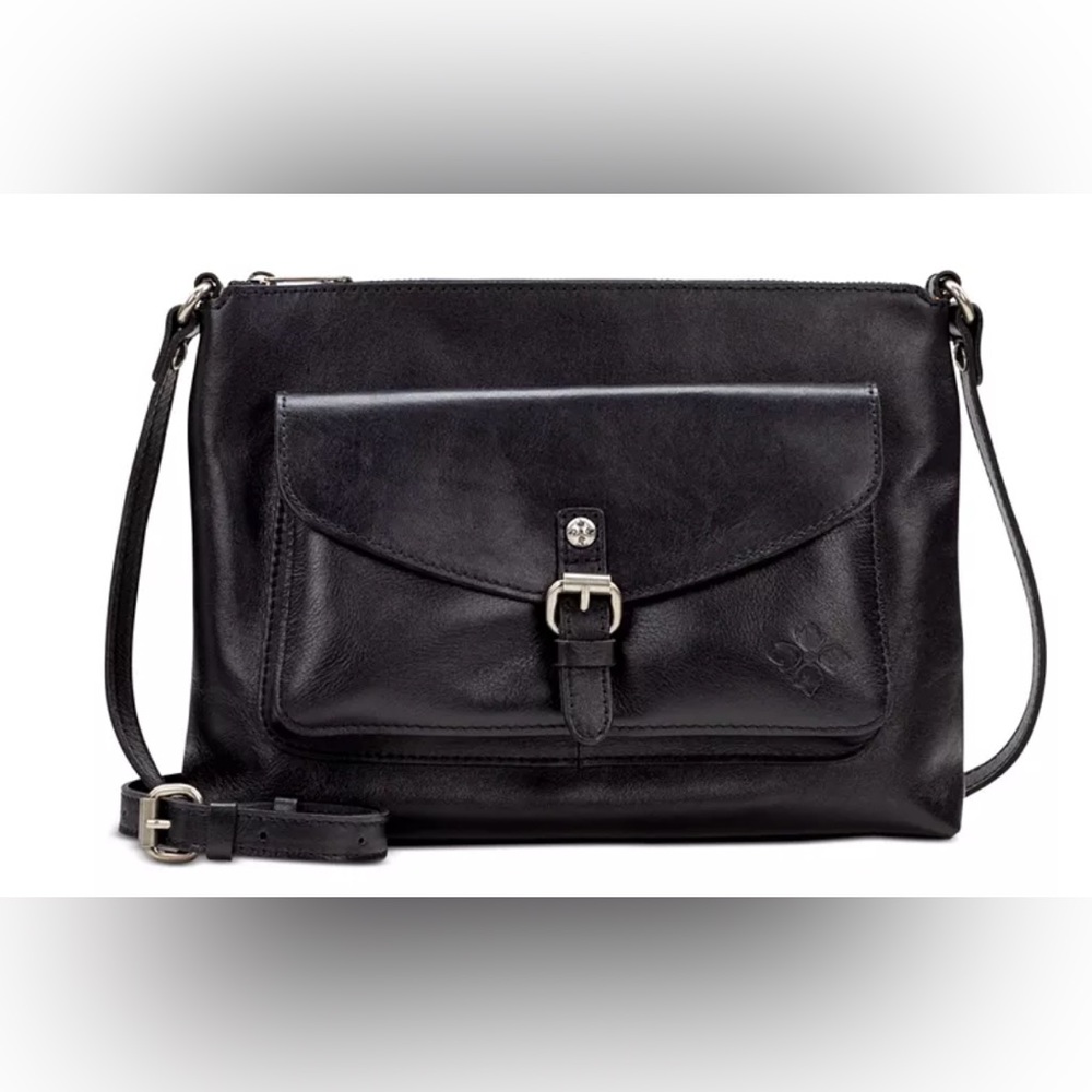 Patricia Nash Black Leather Crossbody bag